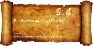 Buchsbaum Győző névjegykártya